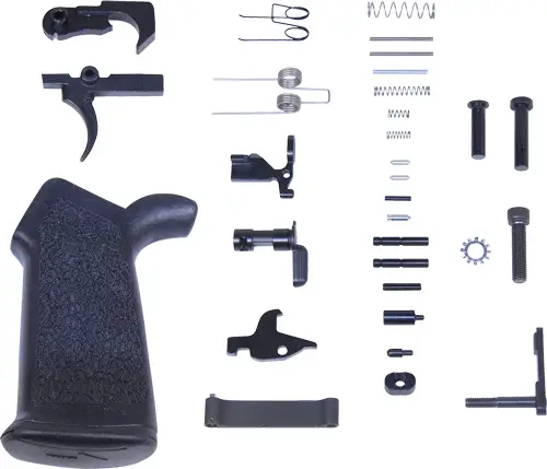 guntec-complete-lower-parts-kit-ar15-w-ergonomic-grip