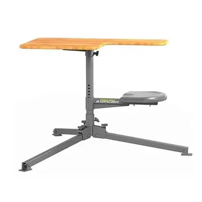 stable-table-br-shooting-bench-w-red-oak-table-steel-frame