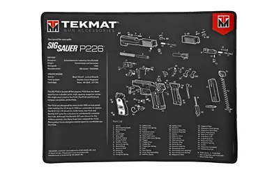 tekmat-ultra-pstl-mat-sig-p226-blk