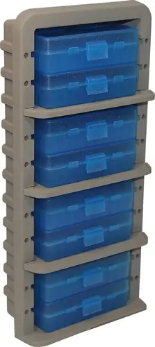 mtm-ammo-rack-w-8-p509m-50rnd-flip-top-boxes-clr-blue-dk-eth