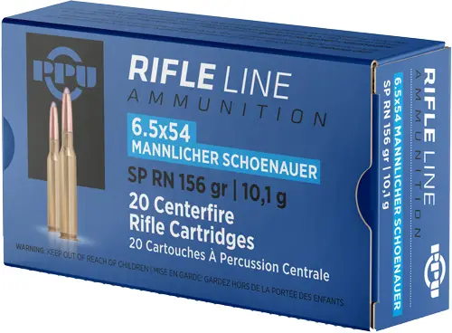 ppu-6-5x54-mannlicher-shonauer-156gr-jsp-rn-20rd-10bx-cs