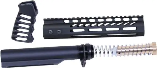 guntec-ar15-9-pistol-brace-build-kit-buffer-tube-black