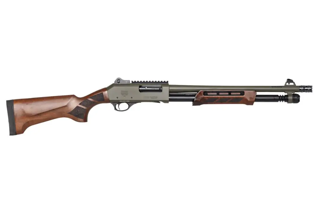 panzer-arms-cqb-pump-12g-18-5-od-green-walnut-mlok-side-saddle-door-breecher